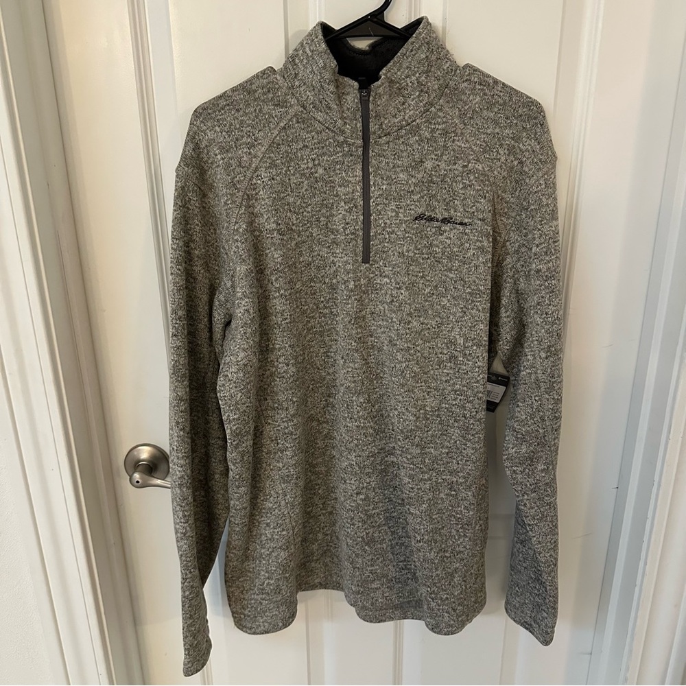 NWT Large Eddie Bauer Fleece Quarter Zip